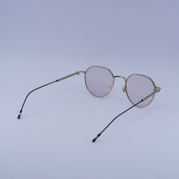 Montblanc MB0060S 002 Sunglasses Gold/Black Square Frame, Brown Lenses main image 4